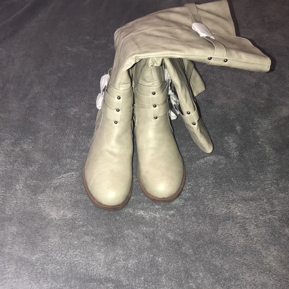 Shoes - NWT taupe riding boots